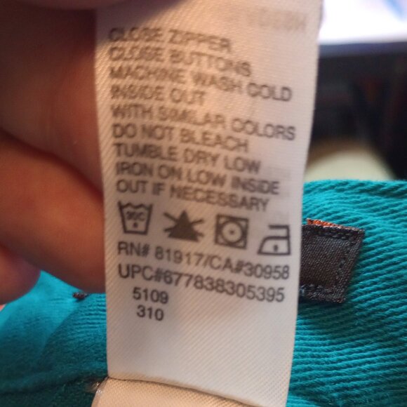 Nike 6.0 Aqua Blue Denim Jeans 18 Youth - Picture 11 of 13